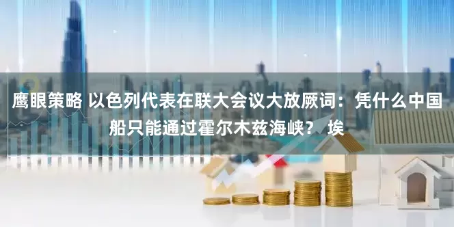 鹰眼策略 以色列代表在联大会议大放厥词：凭什么中国船只能通过霍尔木兹海峡？ 埃